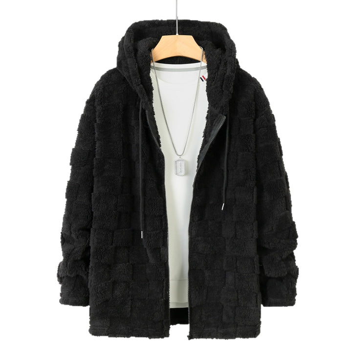 Herren Fleecejacke mit strukturiertem Design und praktischem Reißverschluss Aliams