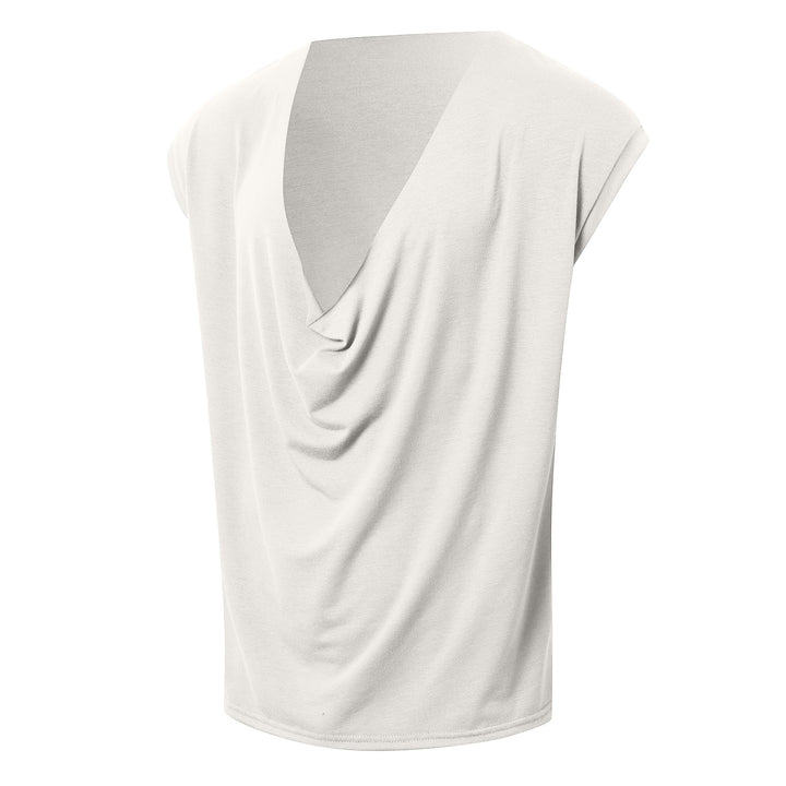 Damen Elegantes V-Ausschnitt Blusenshirt mit lässigem Schnitt Aliams