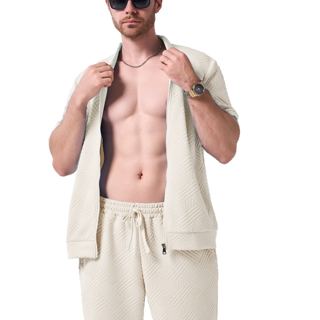 Herren Freizeit-Set mit modernem Design und atmungsaktiven Materialien Aliams