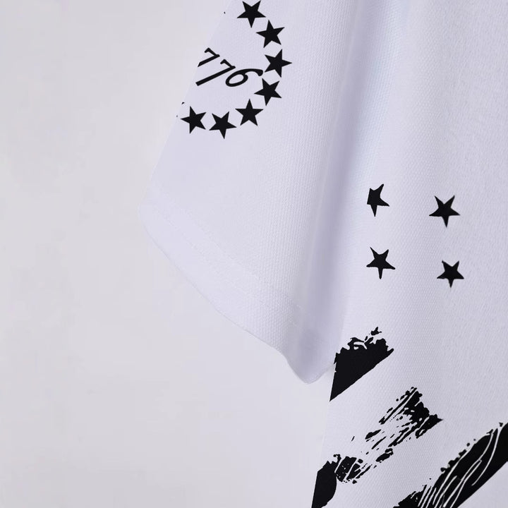 Herren Poloshirt mit patriotischem Print Aliams