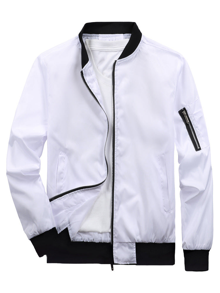 Herren Sportliche Bomberjacke mit praktischen Reißverschlusstaschen Aliams