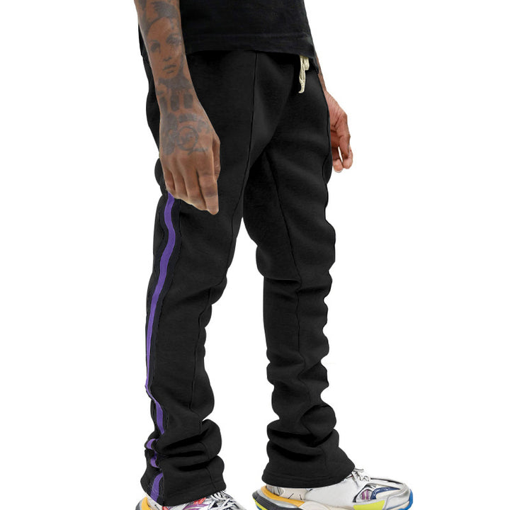 Herren Sportliche Sweatpants mit seitlichen Streifen und verstellbarem Bund Aliams