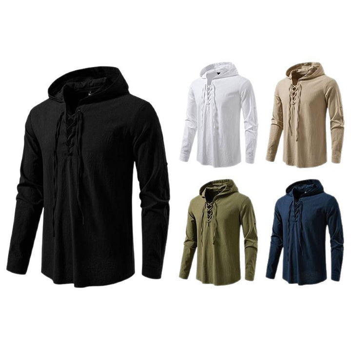 Herren Kapuzentop mit einzigartigem Schnürdesign Aliams