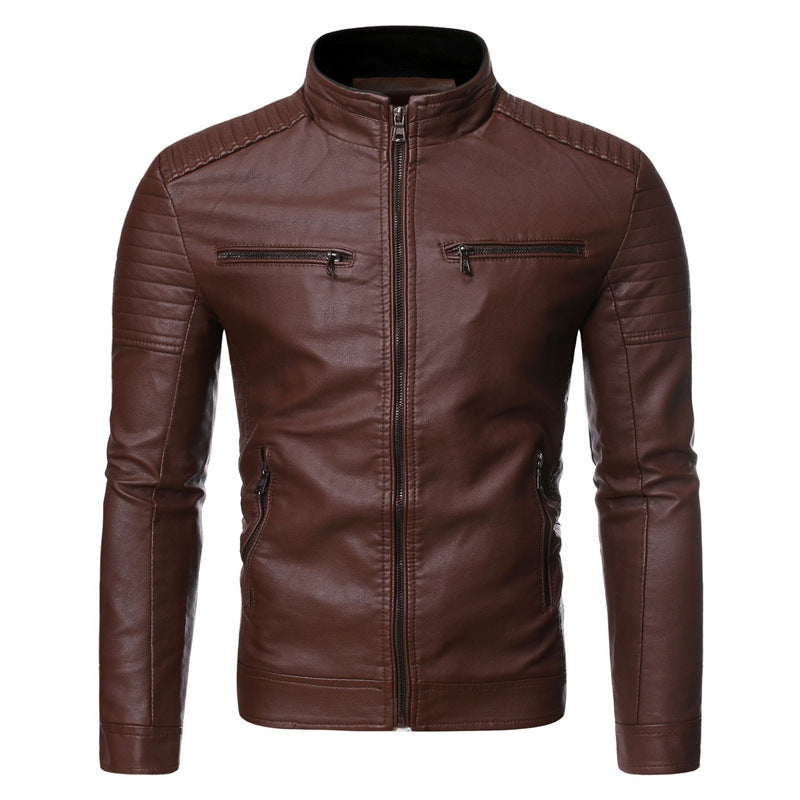 Herren stylische Lederjacke Aliams