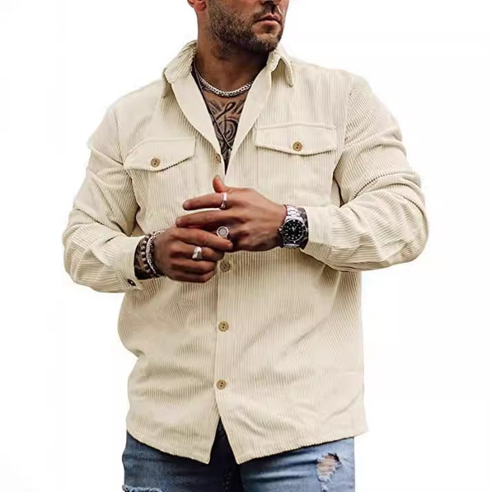 Herren cordjacke im lässigen Schnitt Aliams