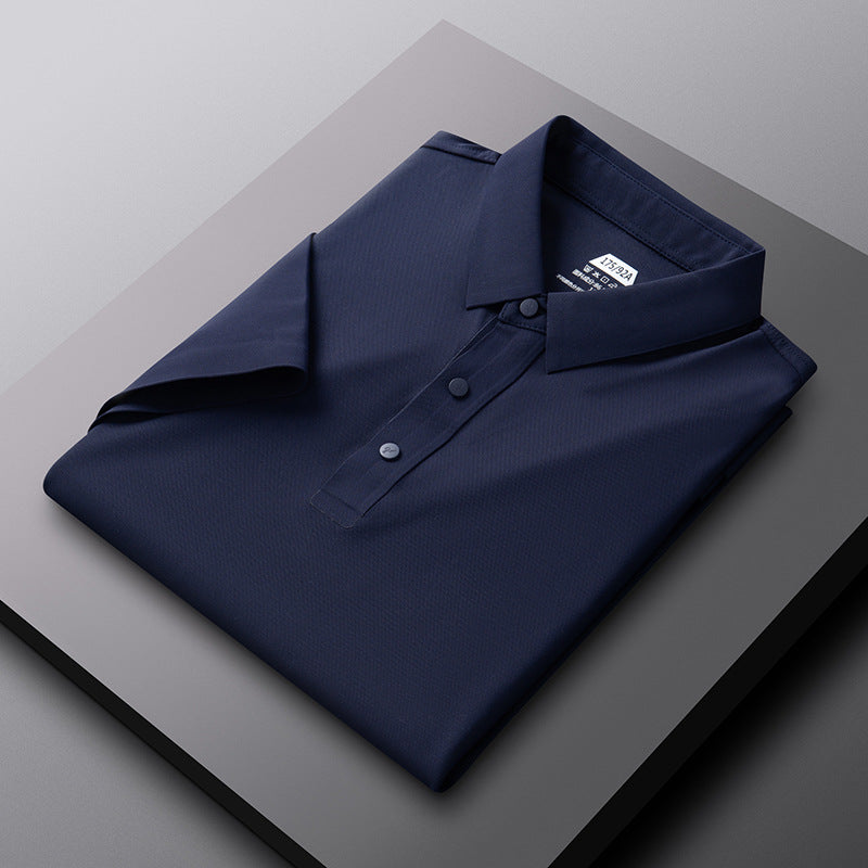 Herren atmungsaktives Poloshirt mit strukturiertem Gewebe Aliams