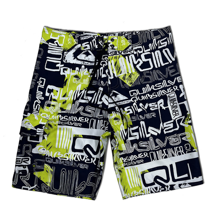 Herren Badeshorts mit modischem Grafikdesign und elastischem Bund Aliams
