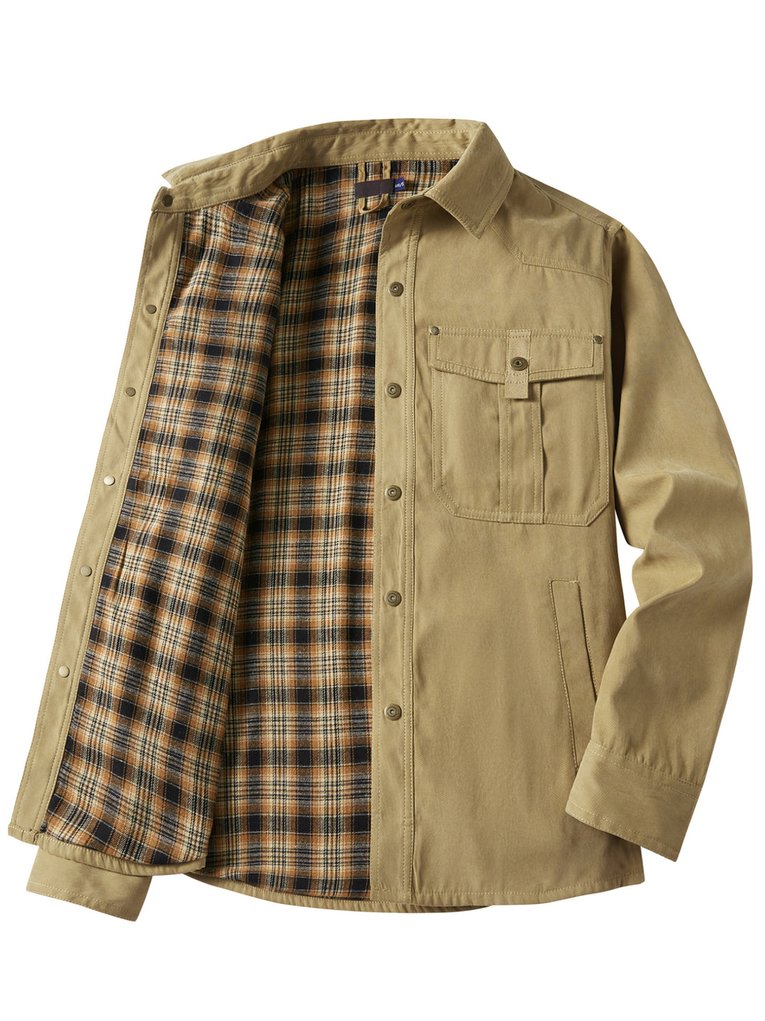 Herren Flanell gefütterte Arbeitsjacke Aliams