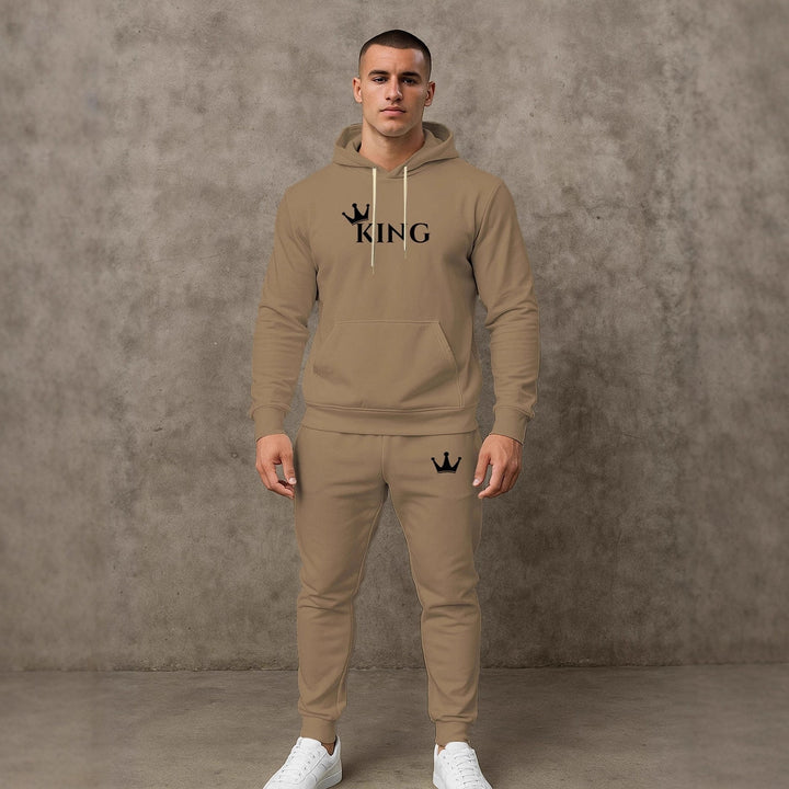 Herren hochwertiger Hoodie und Jogginghose Set Aliams