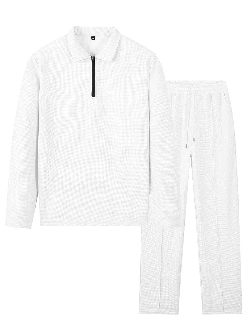 Herren Sportliches Set mit Reißverschluss-Pullover und bequemen Jogginghosen Aliams