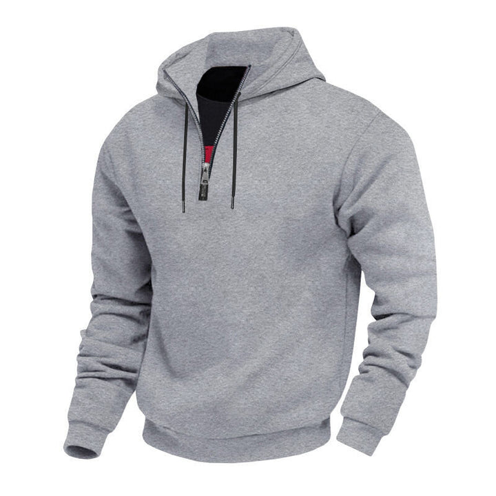 Herren Sweatshirt mit Reißverschluss und hohem Kragen Aliams