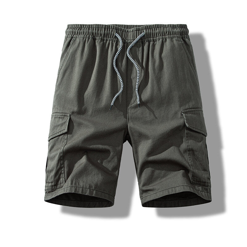 Herren Cargo-Shorts mit elastischem Bund und praktischen Seitentaschen Aliams
