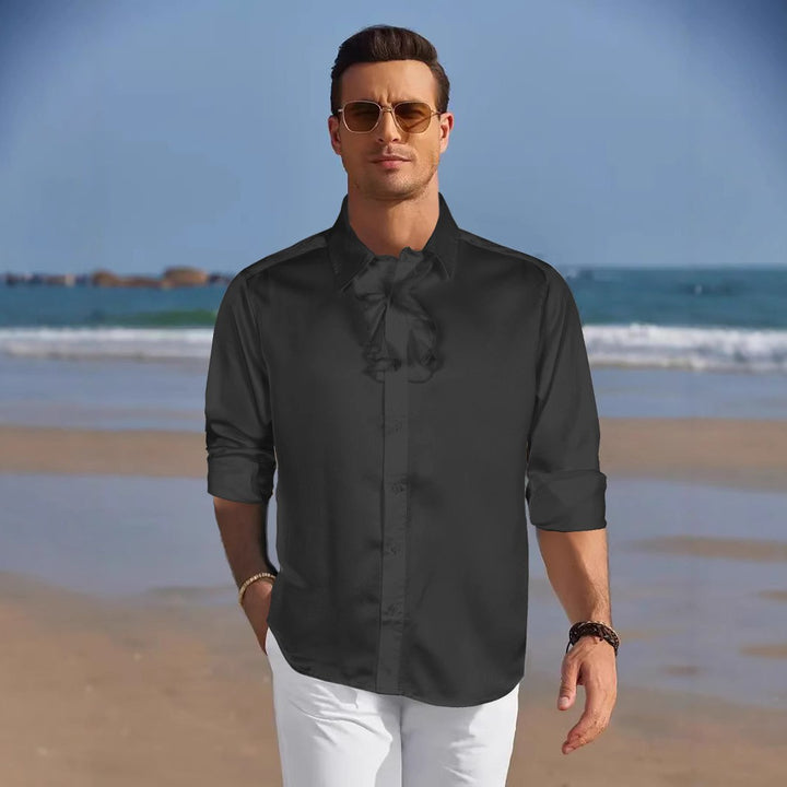 Herren festliches Hemd mit edlem Rüschenkragen Aliams