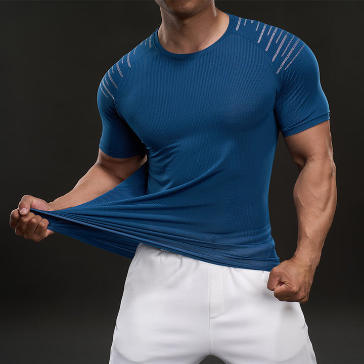 Herren Funktionales Fitness-T-Shirt mit innovativen Belüftungszonen Aliams