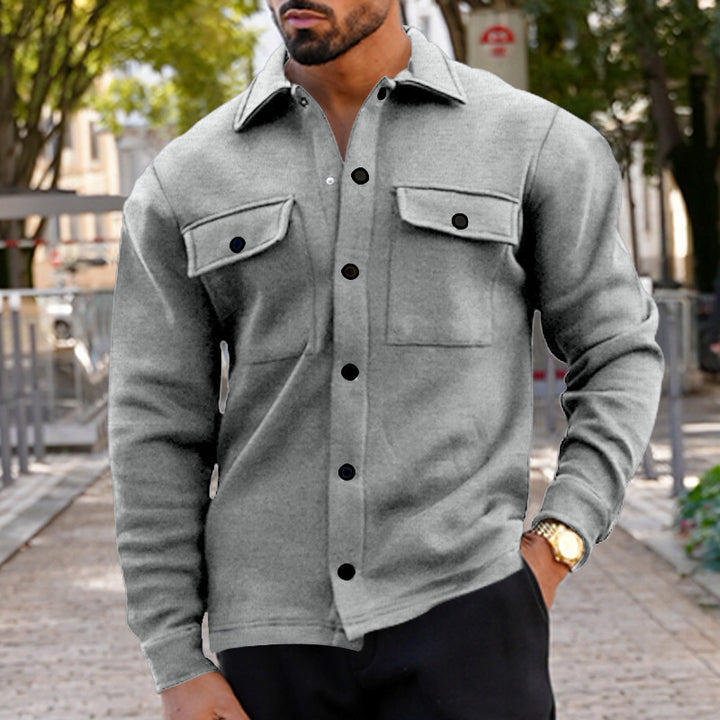 Herrenutility-Jacke mit bequemem Knopfverschluss und praktischen Taschen Aliams