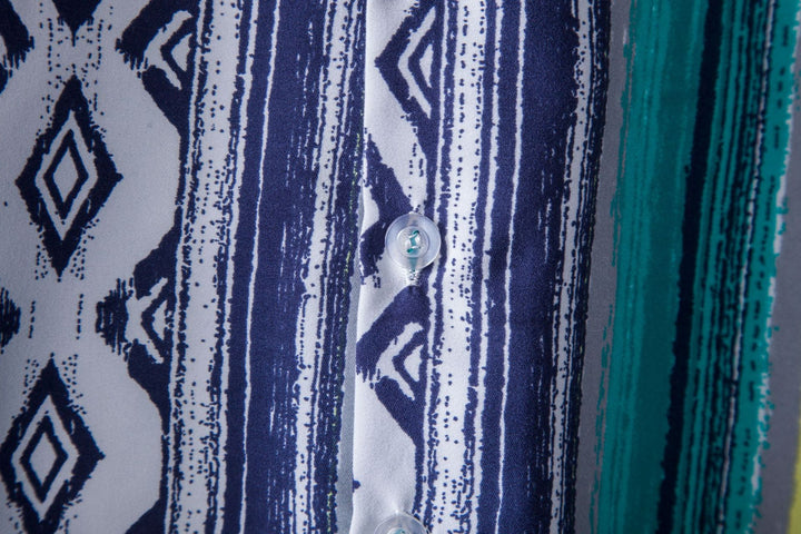 Herren Kurzarmhemd mit einzigartigem tribal-inspiriertem Design Aliams
