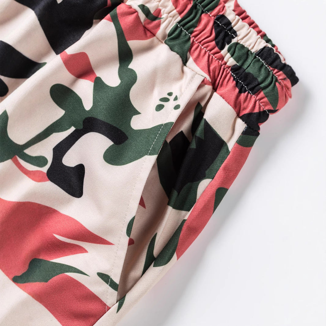 Herren Jogging-Hosen im modernen Camouflage-Stil Aliams