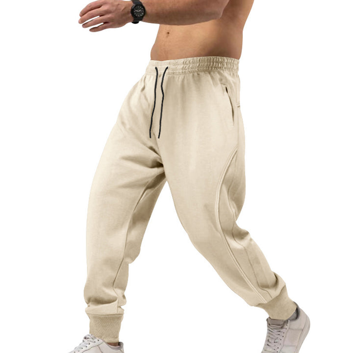 Herren Sportliche Jogginghose mit atmungsaktiver Materialstruktur Aliams