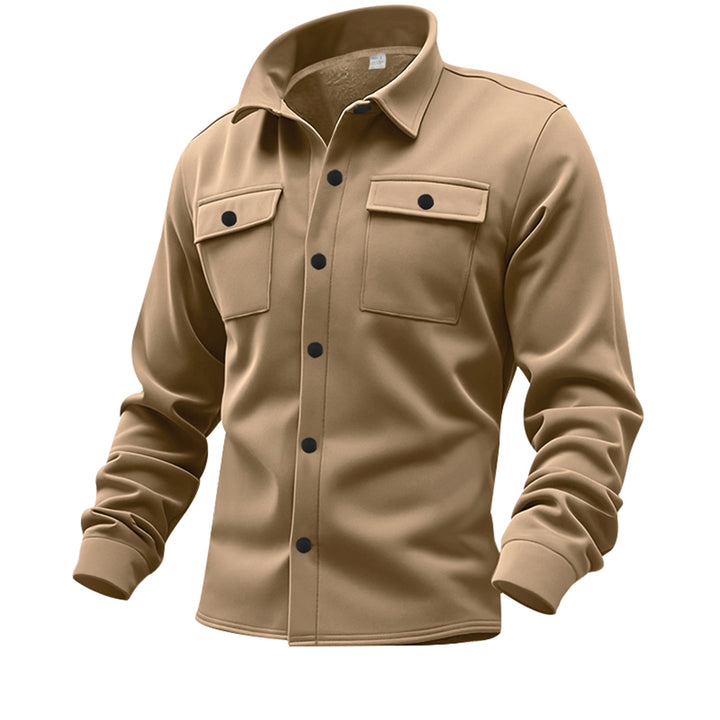 Herren Utility-Hemd mit aufgesetzten Taschen und modernem Design Aliams