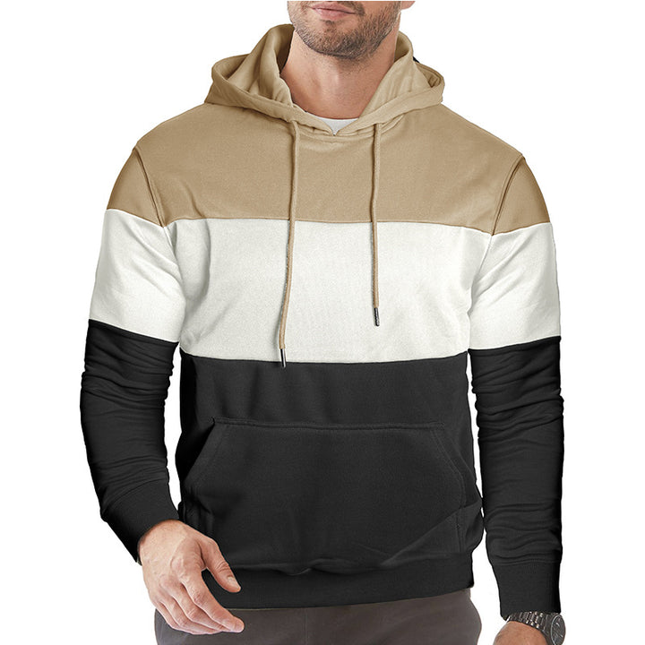 Herren Kapuzenpullover mit modischem Farbblockdesign Aliams
