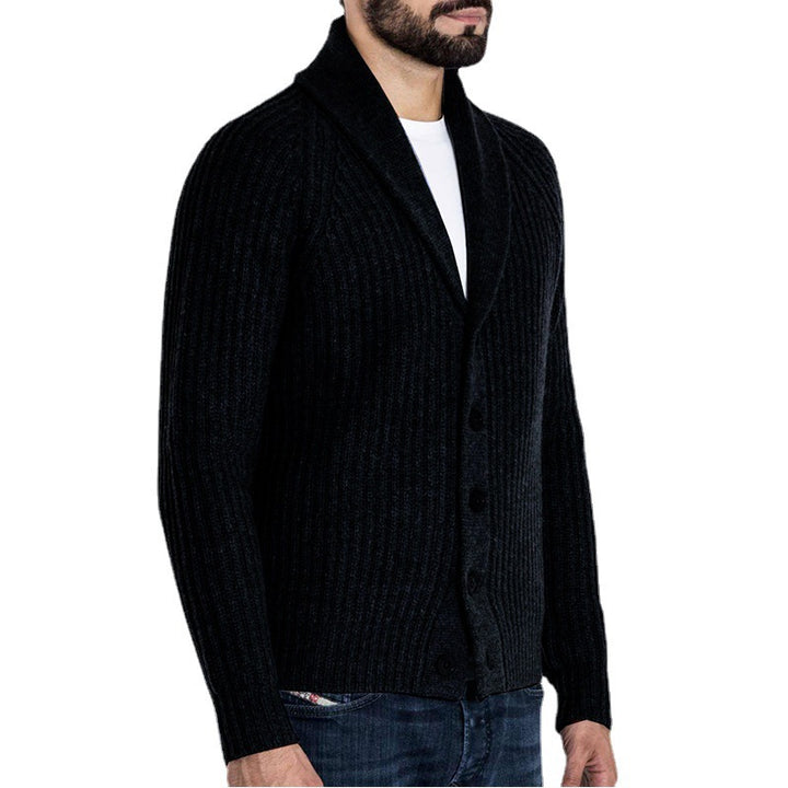 Herren schicker Strickblazer im modernen Rippdesign Aliams