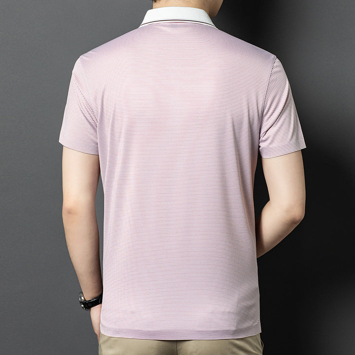 Herren Poloshirt mit modernen Streifen und komfortabler Passform Aliams