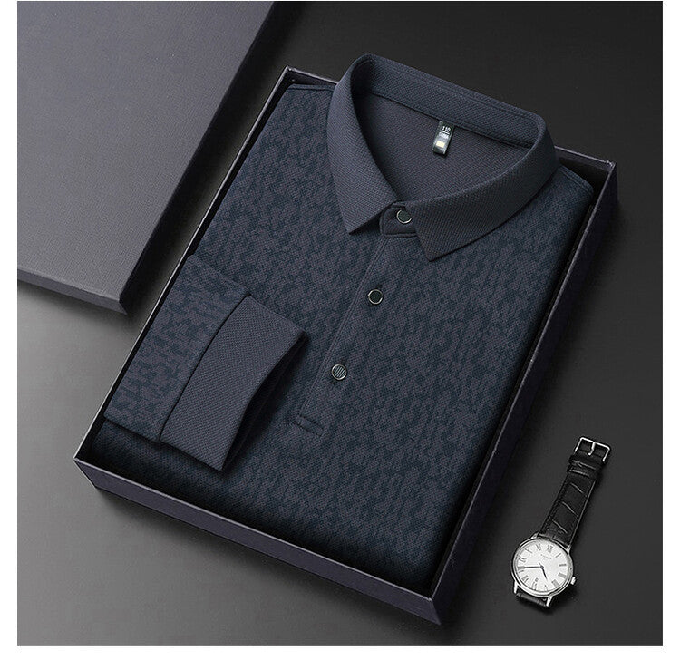 Herren elegantes Poloshirt mit strukturiertem Design Aliams