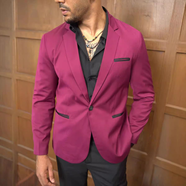 Herren eleganter Blazer mit modernem Schnitt und stilvollen Details Aliams
