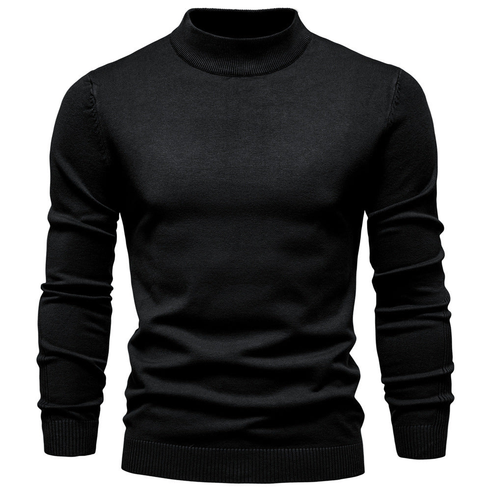 Herren Rollkragenpullover aus weichem Strickmaterial mit feiner Rippstruktur Aliams