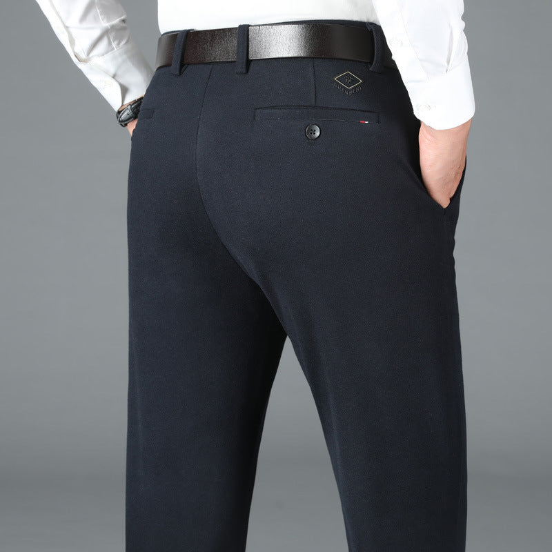 Herren Elegante Business-Hose aus feiner Baumwolle Aliams