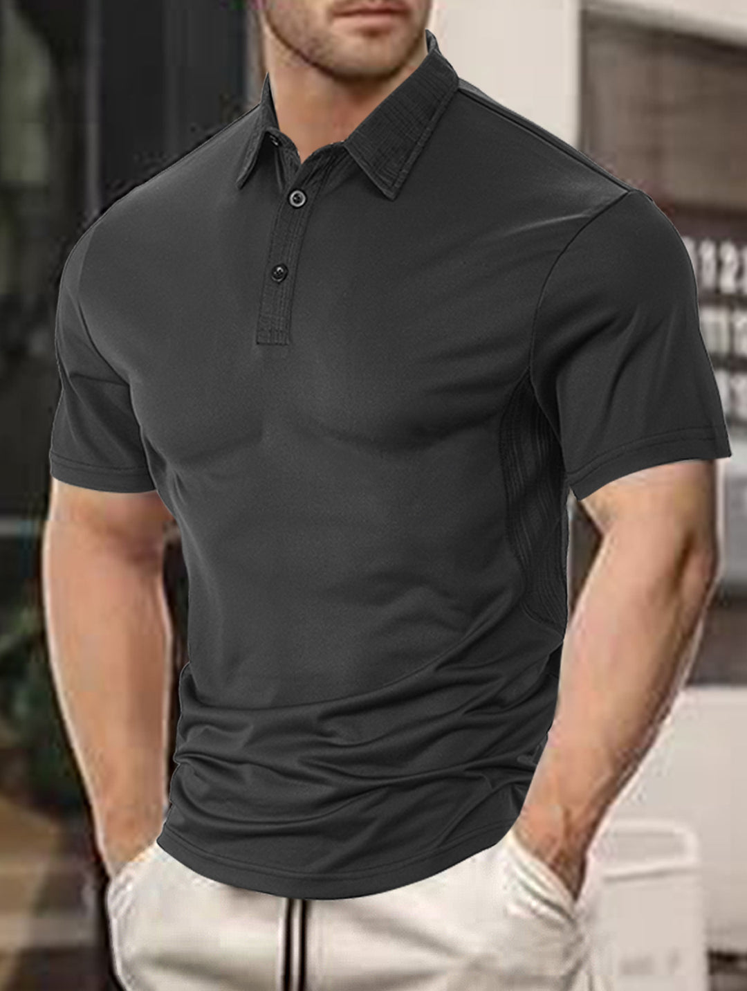 Herren Sportliches Poloshirt mit funktionalem Design Aliams
