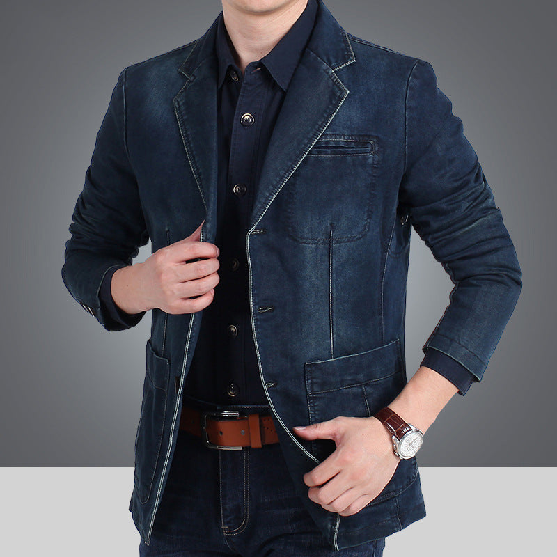 Herren stilvolle Denimjacke Aliams