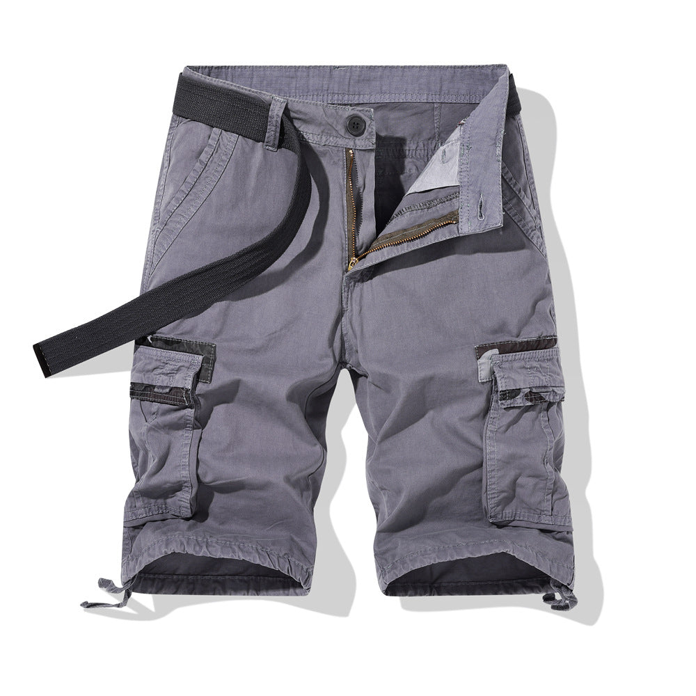 Herren Cargo-Shorts mit multifunktionalen Taschen und verstellbarem Bund Aliams