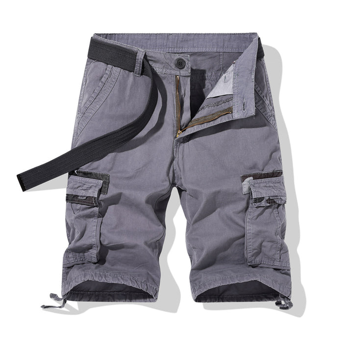 Herren Cargo-Shorts mit multifunktionalen Taschen und verstellbarem Bund Aliams