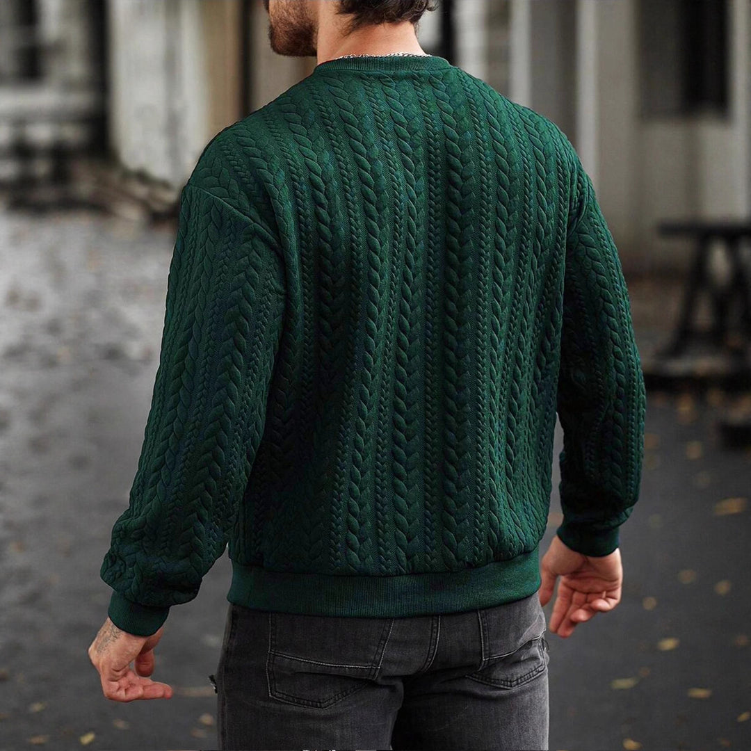 Herren Strickpullover mit strukturiertem Muster Aliams