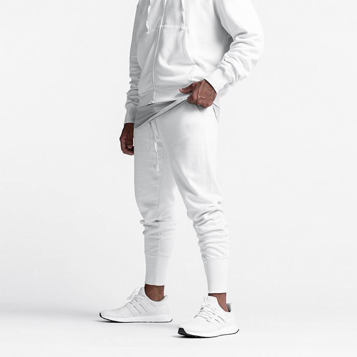 Herren bequeme Slim-Fit Sporthose mit Bündchen Aliams