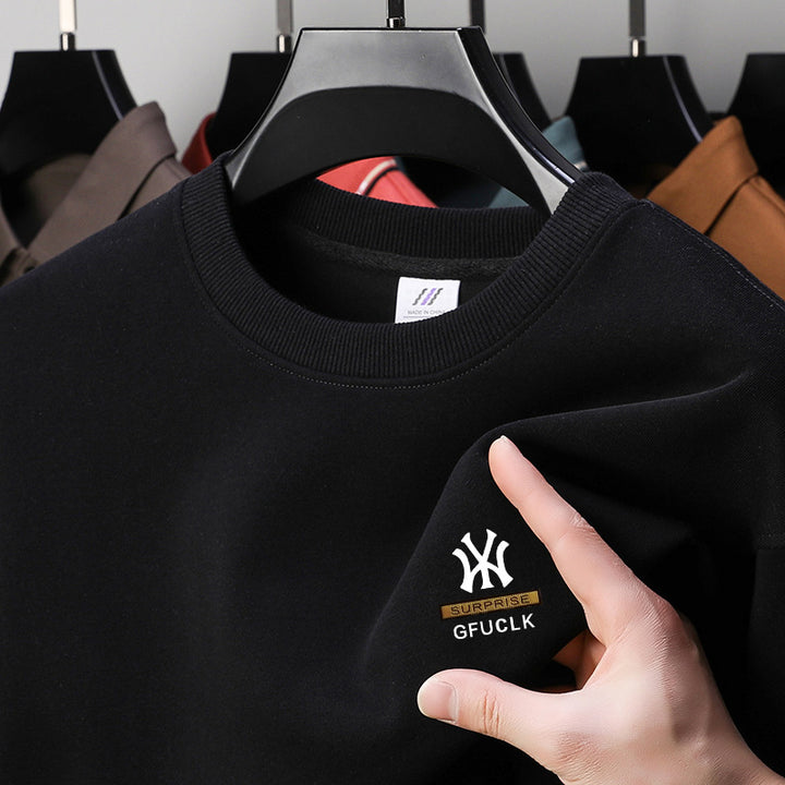 Herren Freizeit Sweatshirt mit stilvollem Rundhalsausschnitt Aliams