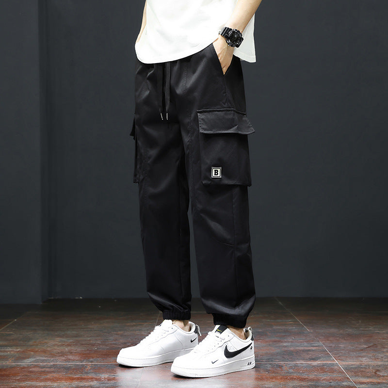 Herren Cargo-Hose mit praktischen Taschen und verstellbarem Bund Aliams