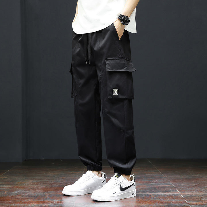 Herren Cargo-Hose mit praktischen Taschen und verstellbarem Bund Aliams