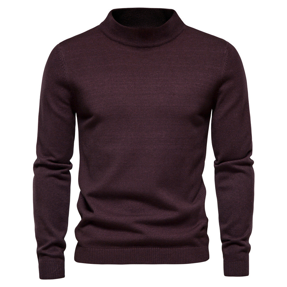 Herren Eleganter Rollkragenpullover aus hochwertiger Wolle Aliams