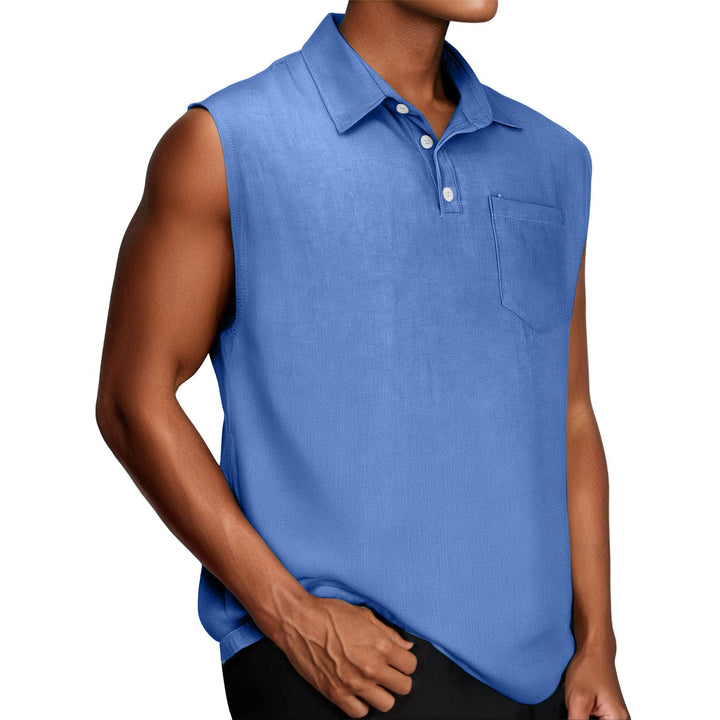 Herren ärmelloses Polohemd Aliams