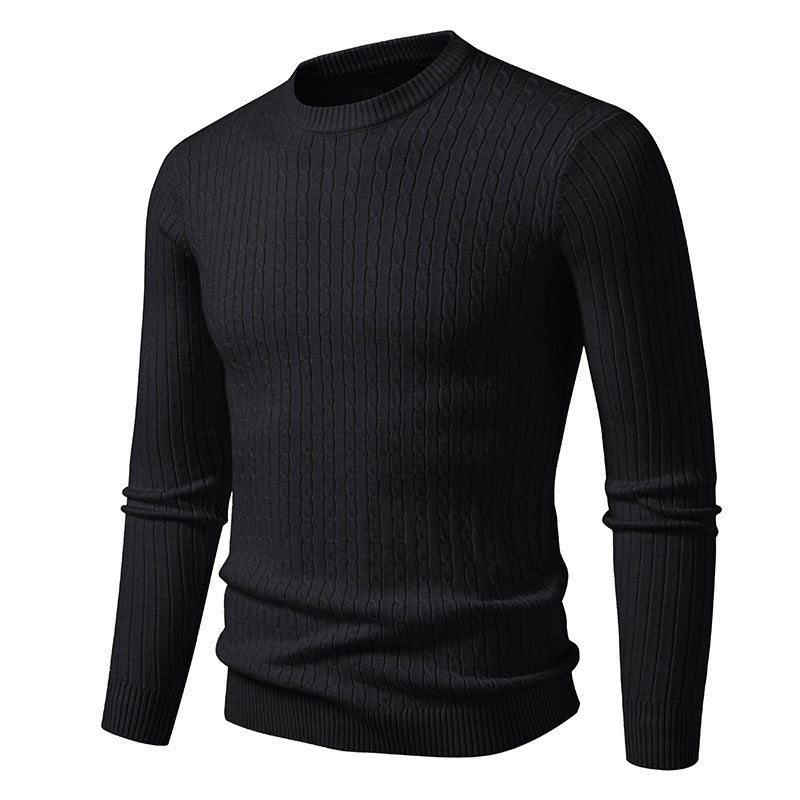 Herren Grobstrickpullover mit modernem Zopfmuster Aliams