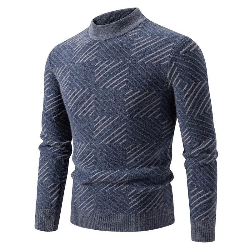 Herren eleganter Pullover mit Strukturmuster Aliams
