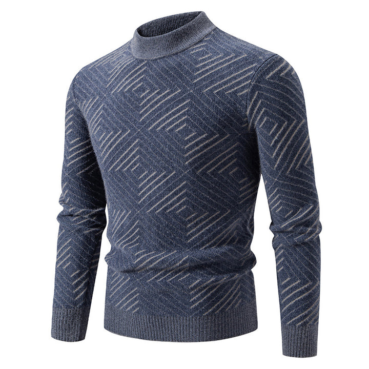 Herren eleganter Pullover mit Strukturmuster Aliams