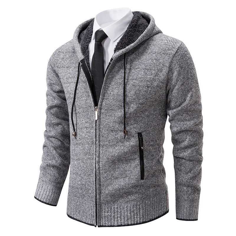 Herren Kapuzenjacke mit softem Fleece-Futter und eleganten Details Aliams