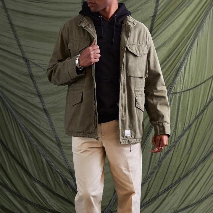 Herren Utility-Jacke mit praktischen Taschen und robustem Design Aliams
