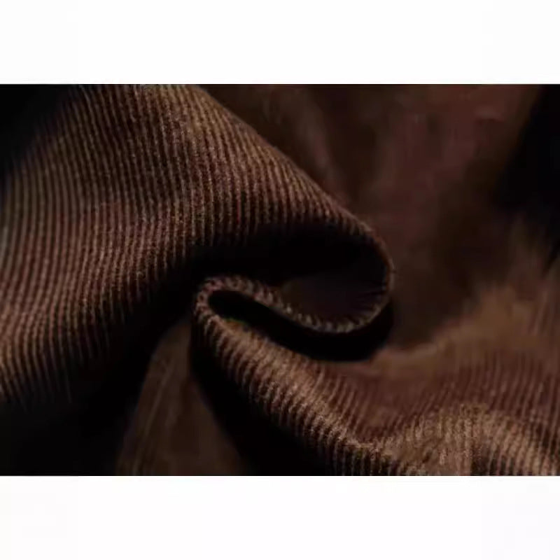 Herren Cord-Polohemd mit Knopfleiste und klassischem Kragen Aliams