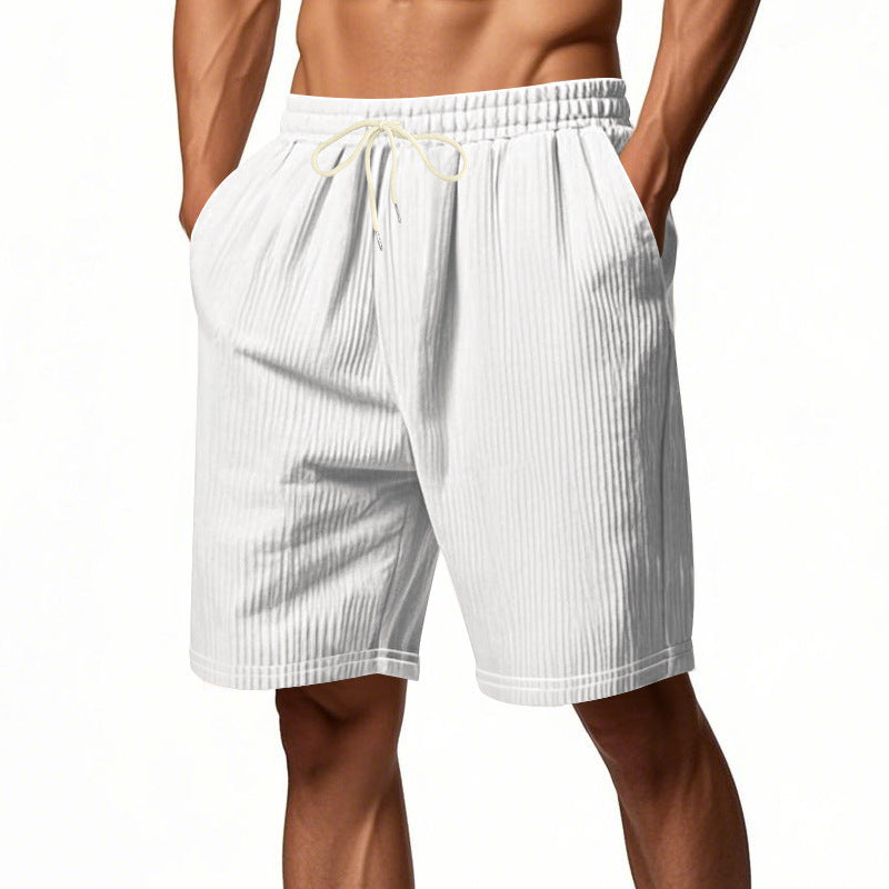 Herren Freizeit Shorts mit elastischem Bund und seitlichen Taschen Aliams
