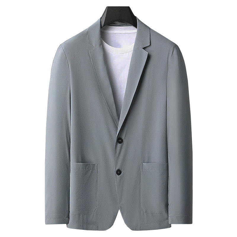 Herren Slim Fit Blazerjacke aus atmungsaktivem Stoff Aliams