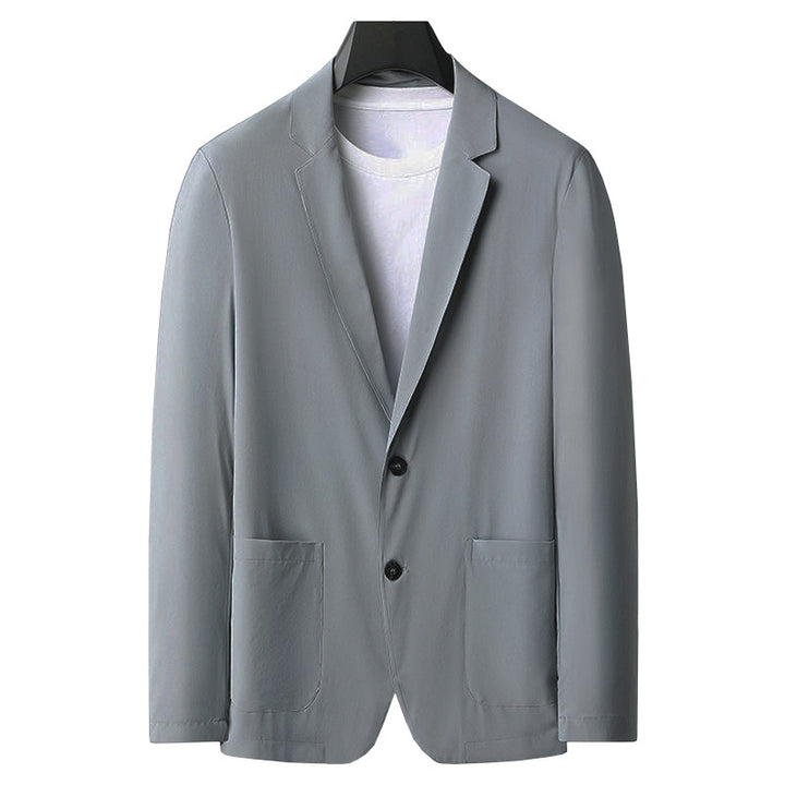 Herren Slim Fit Blazerjacke aus atmungsaktivem Stoff Aliams